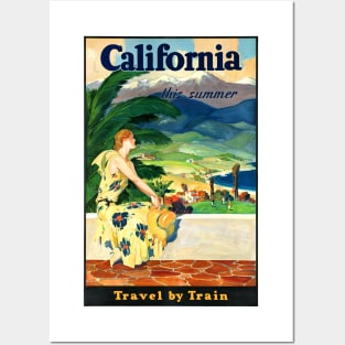 Vintage Travel Poster USACalifornia this summer Posters and Art